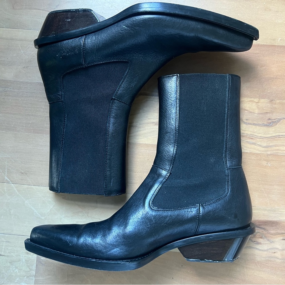 ACNE STUDIOS LEATHER WESTERN BOOT